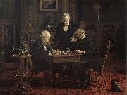 Thomas Eakins Chess Player oil